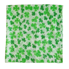 Irish Green Shamrock Scarf St Patrick's Day Windproof Wrap Turban