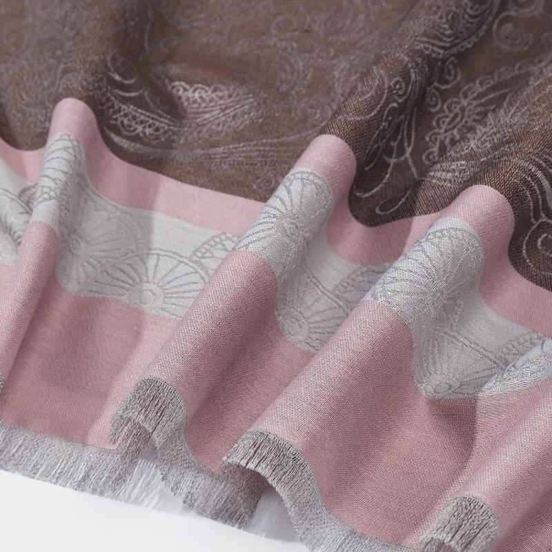 Paisley Pattern Scarf Shawl Wrap Casual Polyester Head Wrap For Daily Decoration