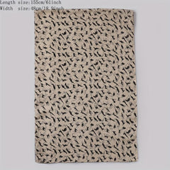 Cat Print Chiffon Scarf Solid Thin Breathable Shawl Hijab