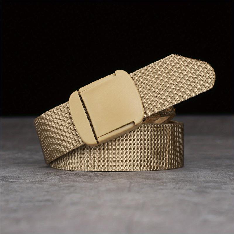 Men's Tactical Leather Belt with Zipper - Outdoor Belt