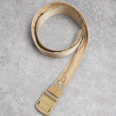 Men's Tactical Leather Belt with Zipper - Outdoor Belt