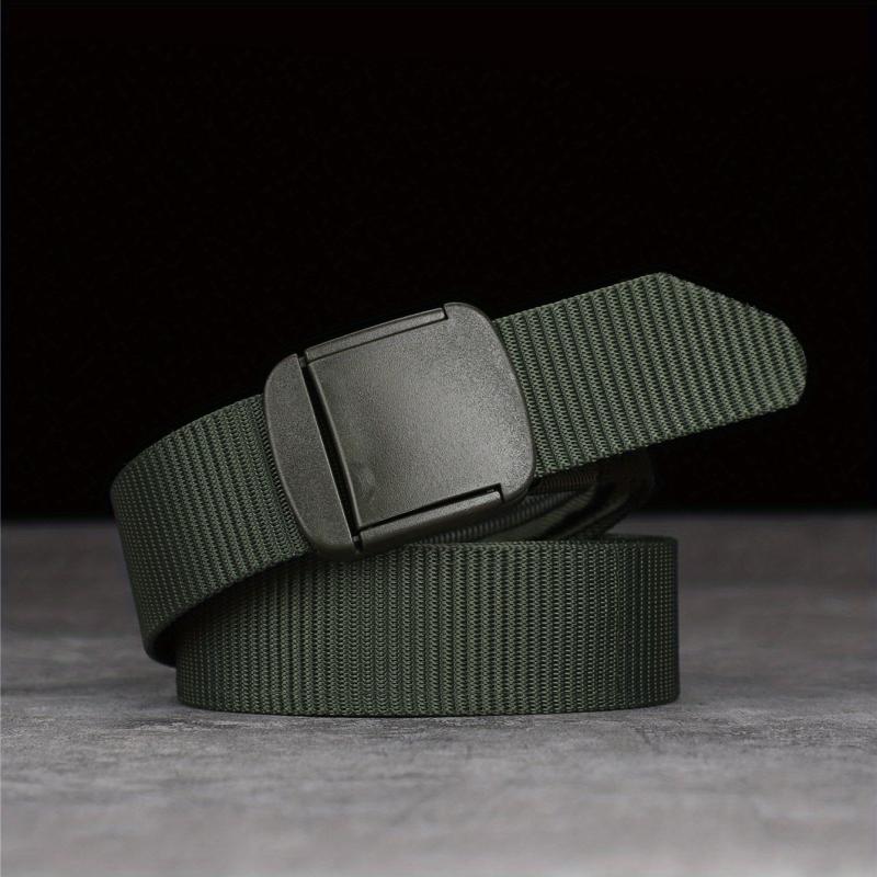 Men's Tactical Leather Belt with Zipper - Outdoor Belt