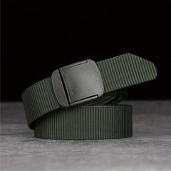 Men's Tactical Leather Belt with Zipper - Outdoor Belt