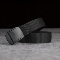 Men's Tactical Leather Belt with Zipper - Outdoor Belt