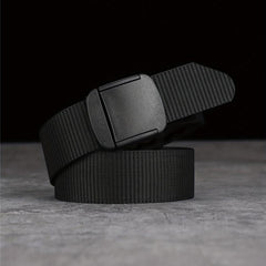 Men's Tactical Leather Belt with Zipper - Outdoor Belt