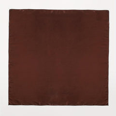 Brown Satin Bandana Classic Square Scarf Women Sun Proof Head Wrap