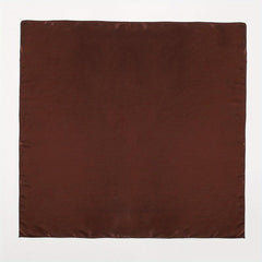 Brown Satin Bandana Classic Square Scarf Women Sun Proof Head Wrap
