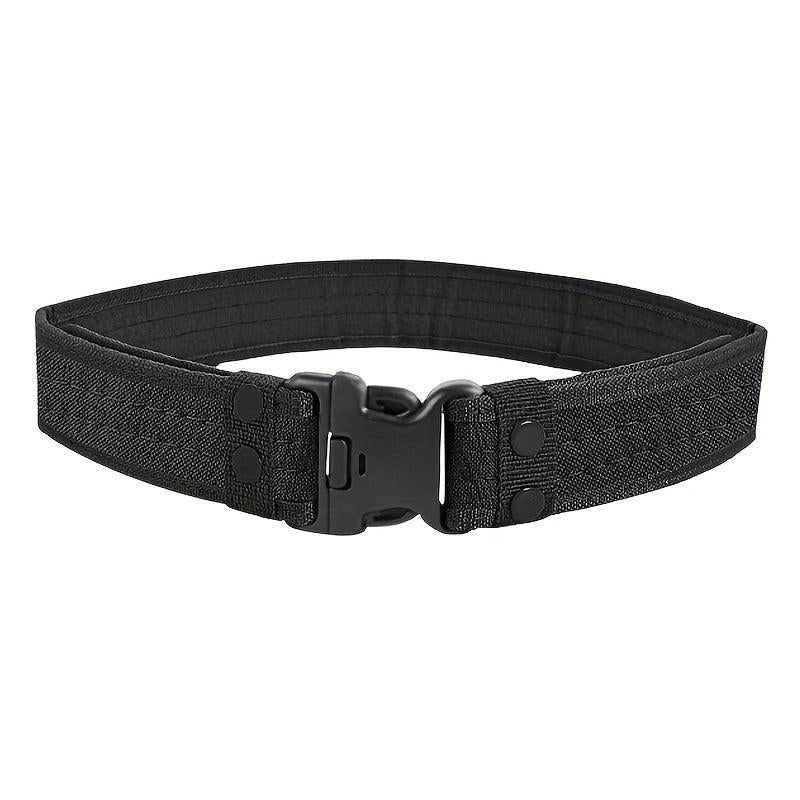 Tactical Belt Outdoor Military Training Belt Plastic Insert Buckle Canvas Belt