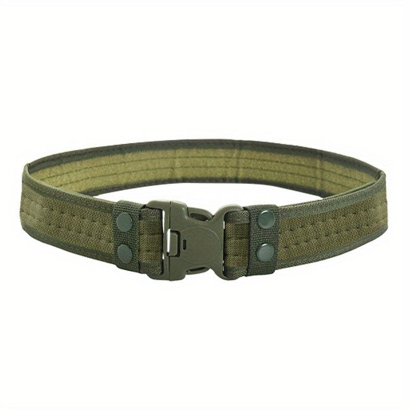Tactical Belt Outdoor Military Training Belt Plastic Insert Buckle Canvas Belt