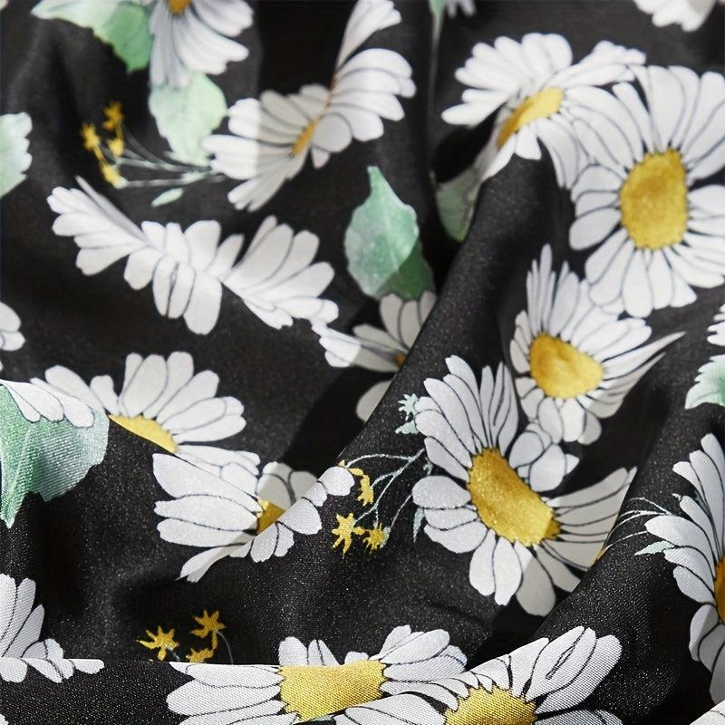 Daisy Print Triangle Scarf Headband Hair Decoration