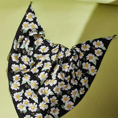Daisy Print Triangle Scarf Headband Hair Decoration