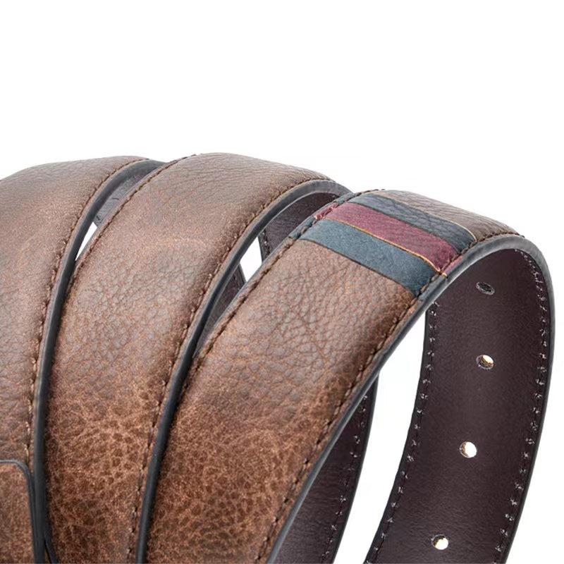 Men's Extended Vintage Leather Belt