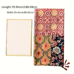Boho Floral Print Scarf Vintage Shawl Head Wrap Scarves