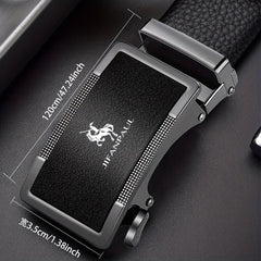 Men's PU Leather Automatic Buckle Belt