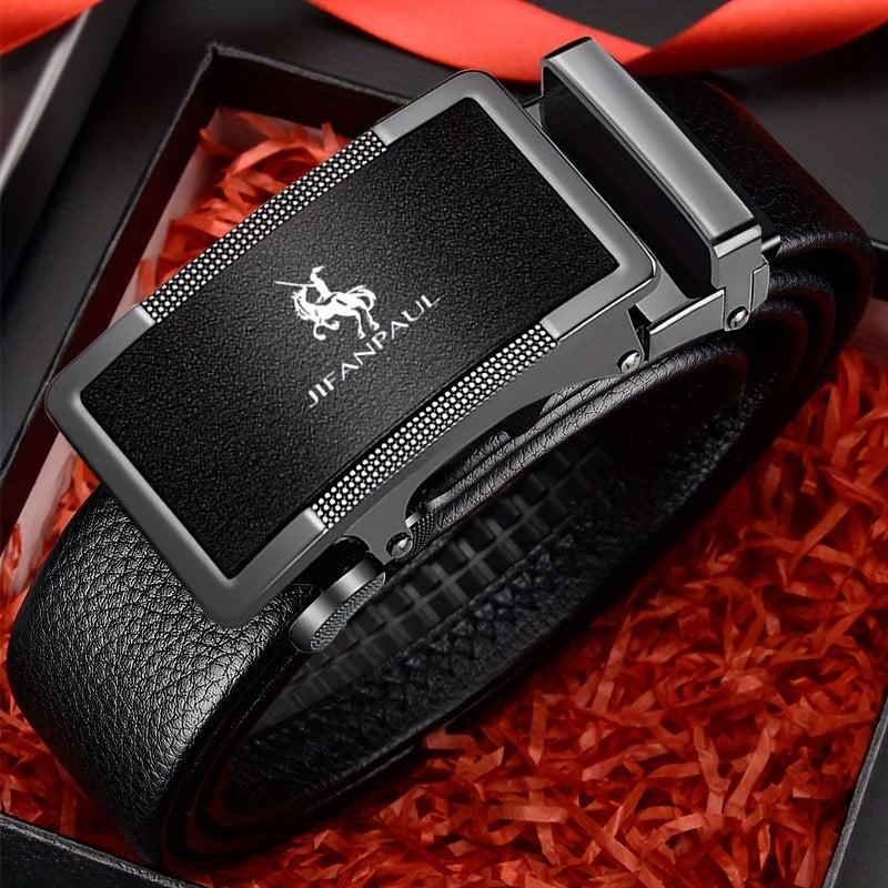 Men's PU Leather Automatic Buckle Belt