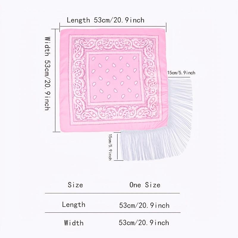 Sequins Tassel Polyester Scarf Party Scarf Women Bandana