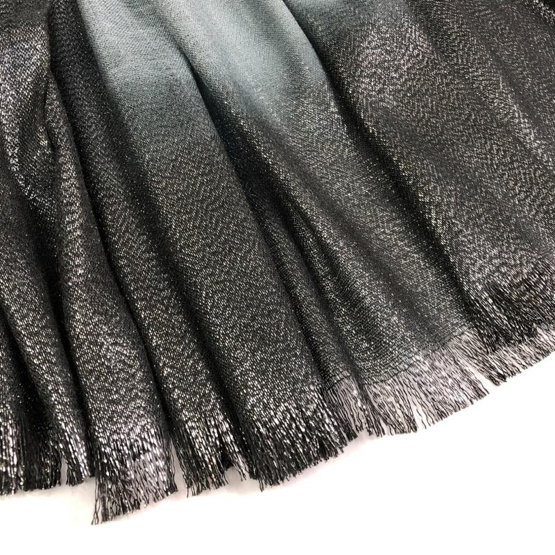 Vintage Gradient Scarf Hijab Solid Turban Warm Shawl Women Head Wrap