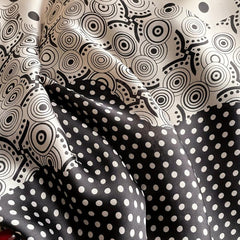 Vintage Silk Long Scarf Windproof Head Wrap