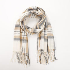 Women Plaid Scarf Winter Warm Shawl