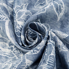 Flower Print Bandana Tie Dye Gradient Square Scarf Women