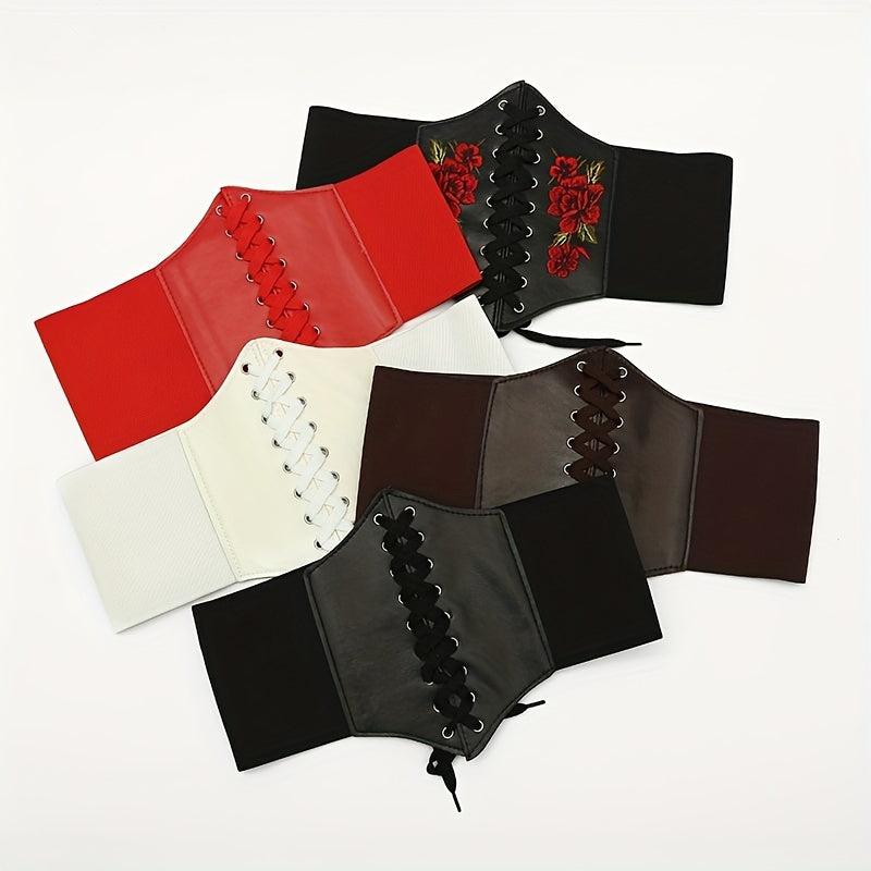 Court Style Wide Girdle Elastic Skinny Elastic Waist Cover Body Shaper