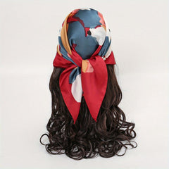 Colorful Tie Dye Bandana Graffiti Print Scarf Neckerchief Head Wrap