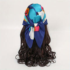 Colorful Tie Dye Bandana Graffiti Print Scarf Neckerchief Head Wrap
