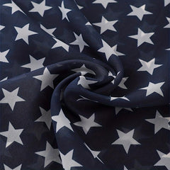 Flag Print Chiffon Scarf Classic Block Long Shawl Sunscreen Thin