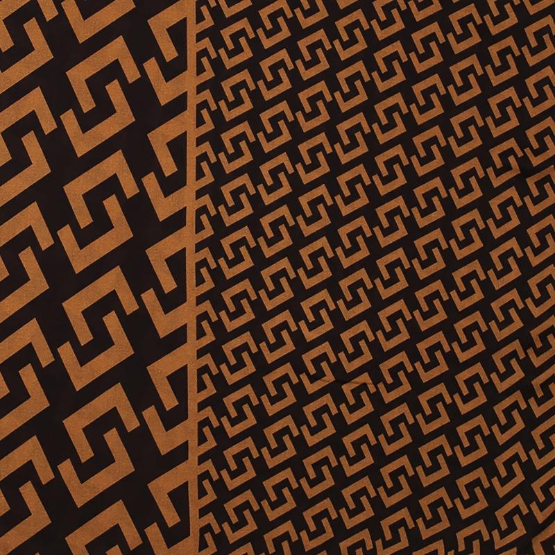 Brown Geometric Plaid Print Scarf Women Warm Shawl Windproof Head Wrap Hijab