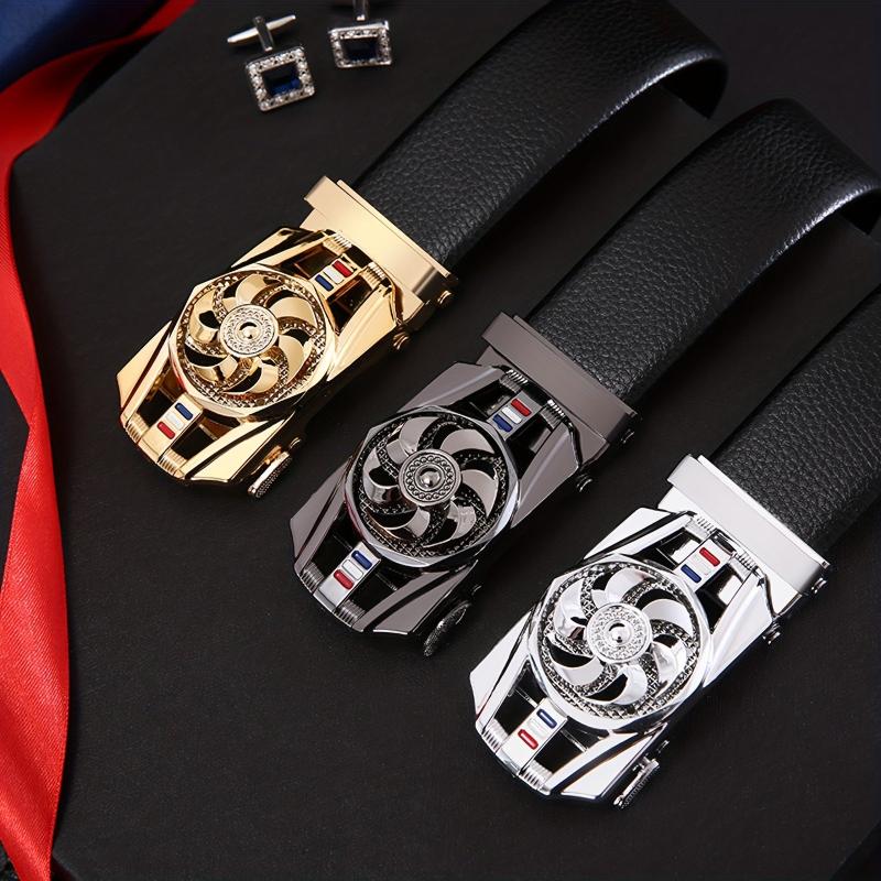High Men's Business Belt w/ Automatic Buckle