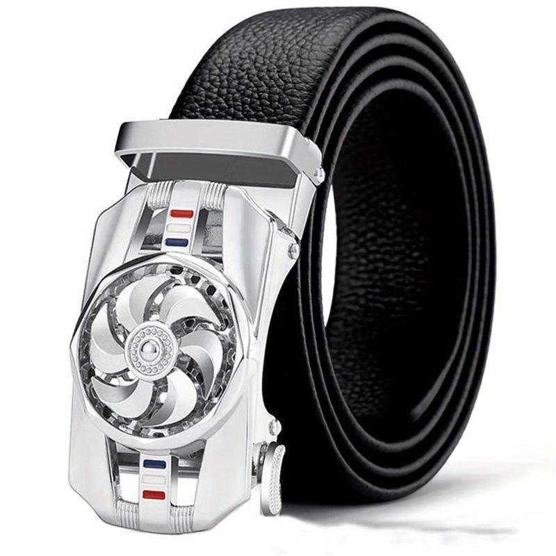 High Men's Business Belt w/ Automatic Buckle