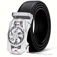 High Men's Business Belt w/ Automatic Buckle