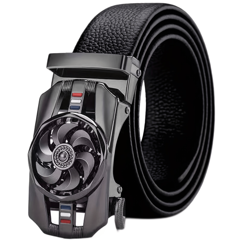 High Men's Business Belt w/ Automatic Buckle