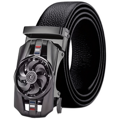 High Men's Business Belt w/ Automatic Buckle