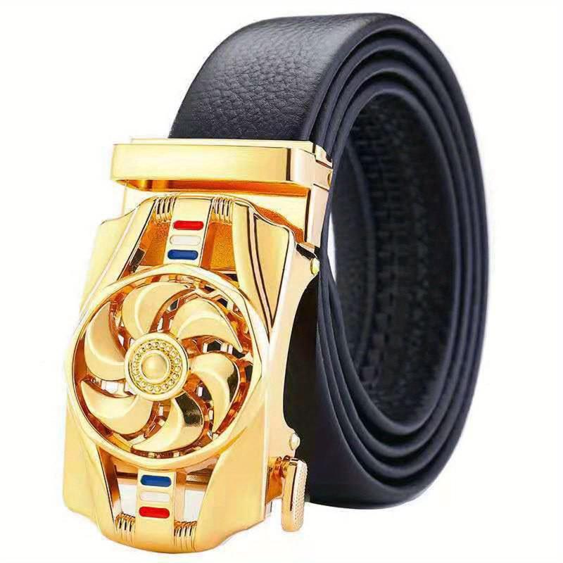 High Men's Business Belt w/ Automatic Buckle
