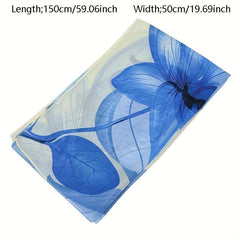 Women's Lily Print Chiffon Silky Scarf Lightweight Shawl