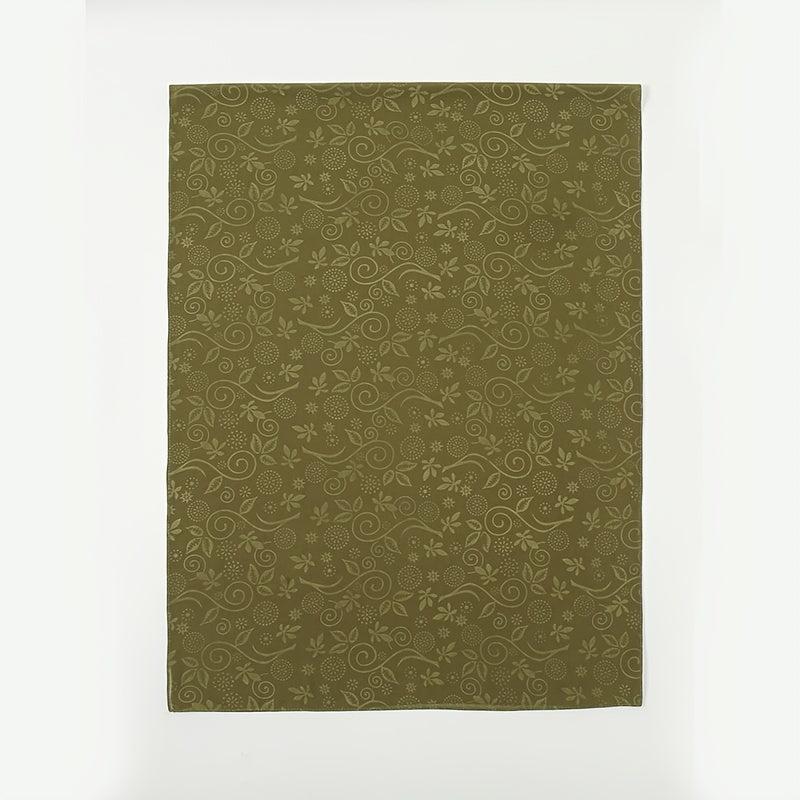 Embossed Cashew Flower Bandana Solid Headscarf