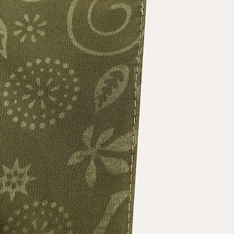 Embossed Cashew Flower Bandana Solid Headscarf