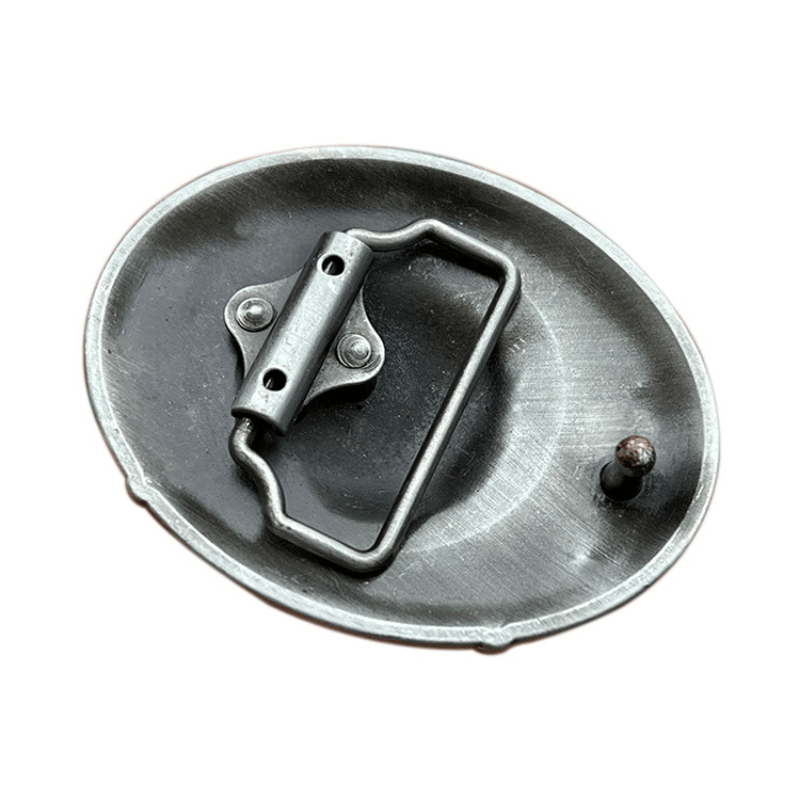 Western Style Alloy Wolf Head Leather Belt Buckle
