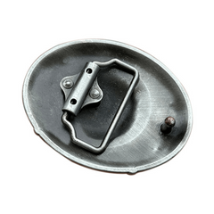 Western Style Alloy Wolf Head Leather Belt Buckle