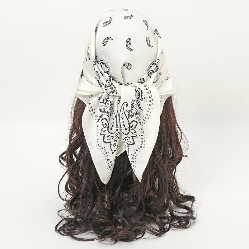 Floral Print Vintage Scarf Small Headband Headscarf Bandana For Her