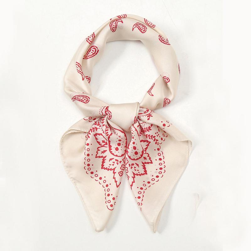Floral Print Vintage Scarf Small Headband Headscarf Bandana For Her