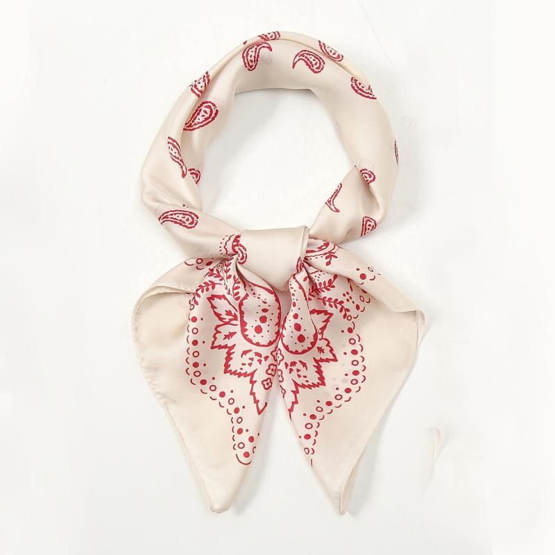 Floral Print Vintage Scarf Small Headband Headscarf Bandana For Her