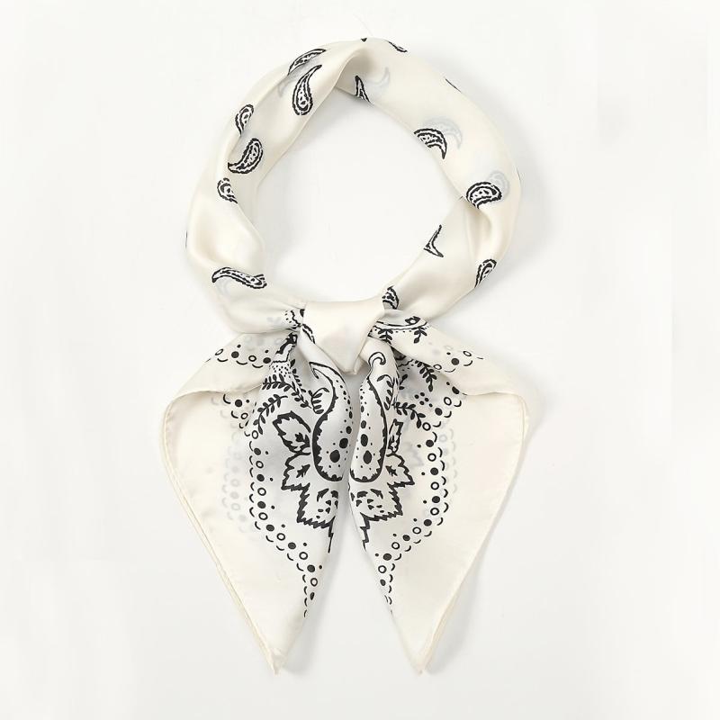 Floral Print Vintage Scarf Small Headband Headscarf Bandana For Her