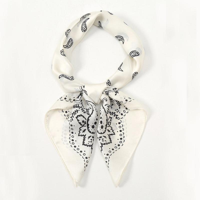 Floral Print Vintage Scarf Small Headband Headscarf Bandana For Her
