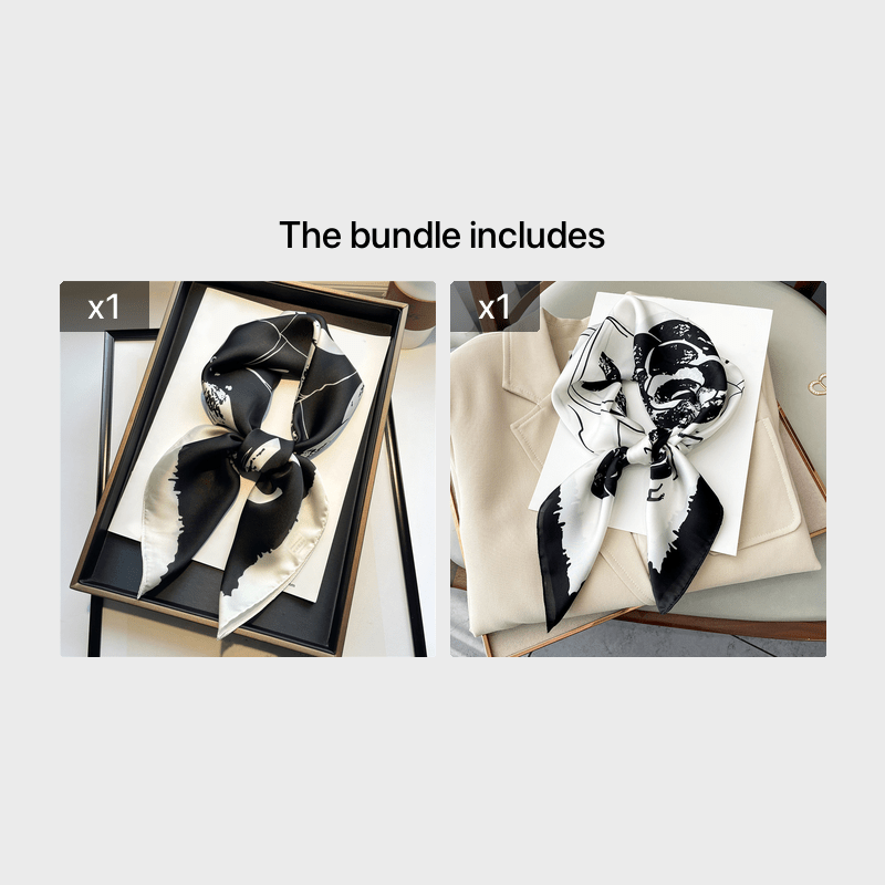 Silk Square Scarf Women Wrap Headkerchief Hijab Beach Stoles Hair Band