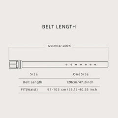 Men's Double Skulls PU Leather Belt