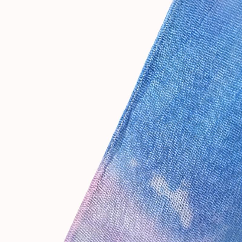 Gradient Tie Dye Scarf Vintage Printed Tassel Headwrap Casual Shawl