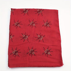 Vintage Plum Blossom Embroidery Tassel Shawl Hijab Scarf