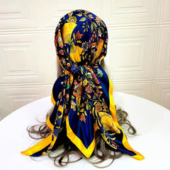 Square Scarf Hijab Women Satin Silk Bandana Headband Neckerchief